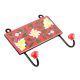 Red Ceramic Floral Tiles Hooks Online
